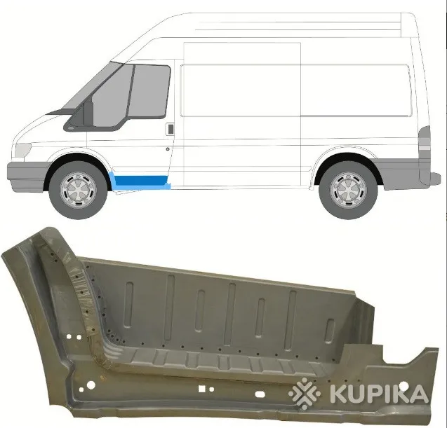 ремкомплект Арка, порог, ремонтные панели, ФОРД ТРАНЗИТ