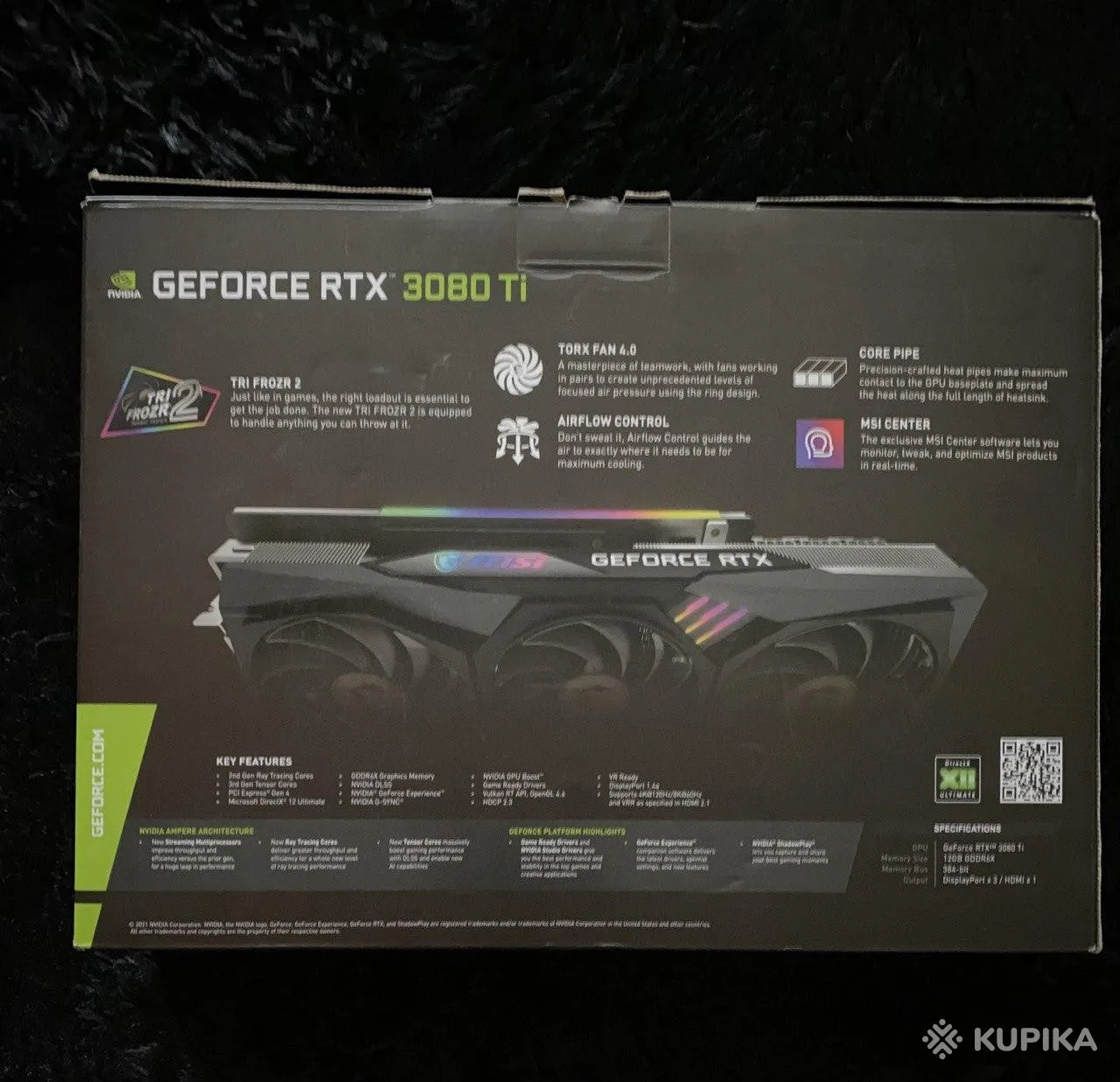 Видеокарта MSI GAMING TRIÒ X GEFORCE RTX 3080 Ti