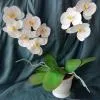 Орхидея фанелопсис белая ручной работы 52 см