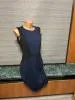 Плотное черно-синее платье 46 размер