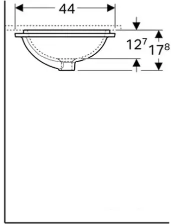 Умывальник Geberit VariForm 500.761.01.2 (Новый)