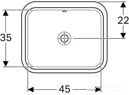 Умывальник Geberit VariForm 500.761.01.2 (Новый)