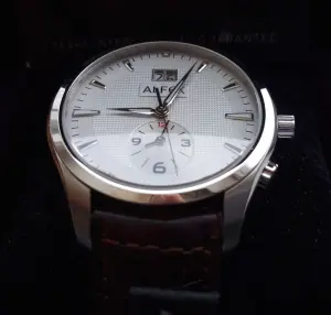 Новые мужские часы Alfex swiss кварц,42mm, GMT, большая дата,Оригинал+бонус