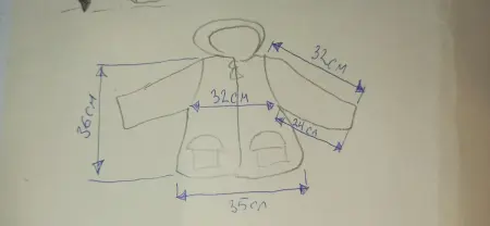 Куртка детская с оленями 92 размера