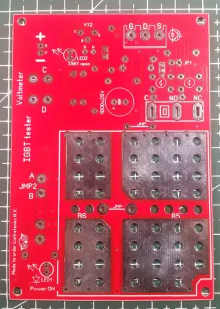 Печатная плата тестера IGBT транзисторов