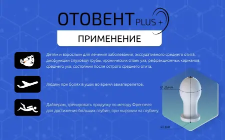 НОВЫЙ Отовент для продувания слуховой трубы