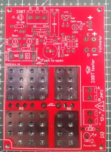 Печатная плата тестера IGBT транзисторов