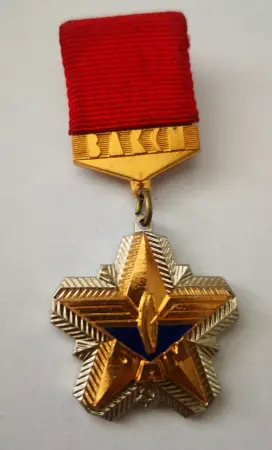 Знак ЦК ВЛКСМ БАМ. Снежинка