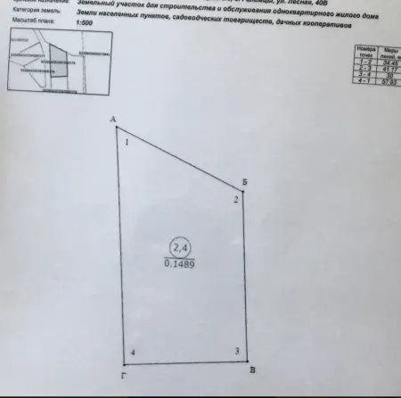 Земельный участок в д Галимцы