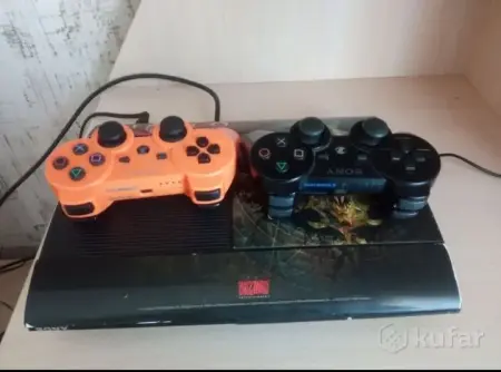 Игровая приставка PS3 Super Slim 500gb, прошита, 2 геймпада, 40+ игр,ТОРГ