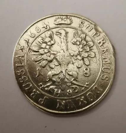 Орт 1684. Г. Пруссия 18 грошей.