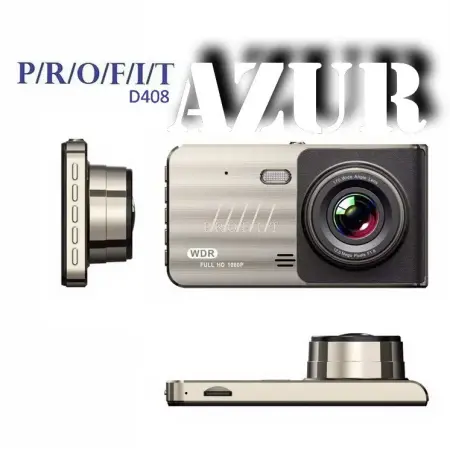 32Гб ПАМЯТИ ДВЕ КАМЕРЫ видеорегистратор PROFIT Azur 12MP Full HD