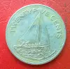 Монета 25  центов Багамы.