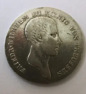 1/6 талера 1812 год. А Пруссия. Состояние!!!