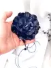 Чокер цветок чёрный