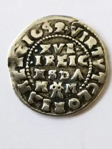 1/16 талера 1659 г. Schleswig-Gottorp 1/16 Taler 1651 MM Friedrich III.