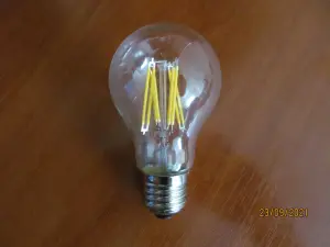 Светодиодная (LED-F) Лампа модель - A60, филамент Filament E27