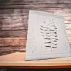 Панель 3D на стену лист Папоротника, панно . Декор для дома