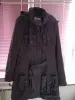 Пальто демисезонное с капюшоном, женское, 48-50 (М)