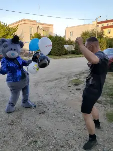 Серебряное шоу.Ростовые Мишка Тедди и Зайка