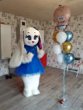 Серебряное шоу.Ростовые Мишка Тедди и Зайка