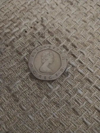Монета Элизобет 1982 20 pence