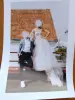 Платье свадебное светло-бежевого цвета со шлейфом