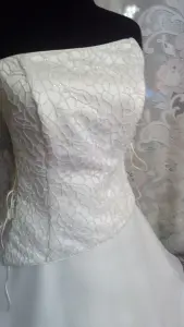 Костюмы на бал нарядные белые в пол,42-46