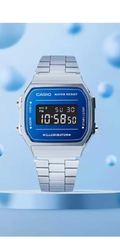 casio 168wem-2b часы