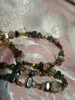 Парные браслеты 20 см натуральные камни, камень гематит, яшма