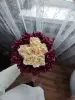 Букеты из атласных роз