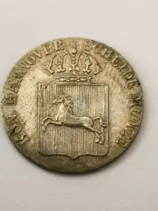 1/24 талера 1842 г. S - Ганновер Серебро состояние!!! UNC