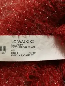 Свитер травка красного цвета LC Waikiki S 42-44