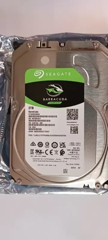 Жёсткий диск, 2ТБ. SEAGATE BARRACUDA.