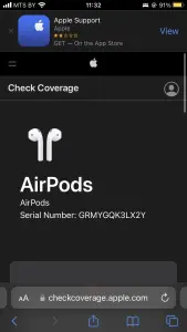 Наушники Airpods 2 оригинал