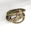 Браслет комбоскини (тёмно-зелёный камуфляж)