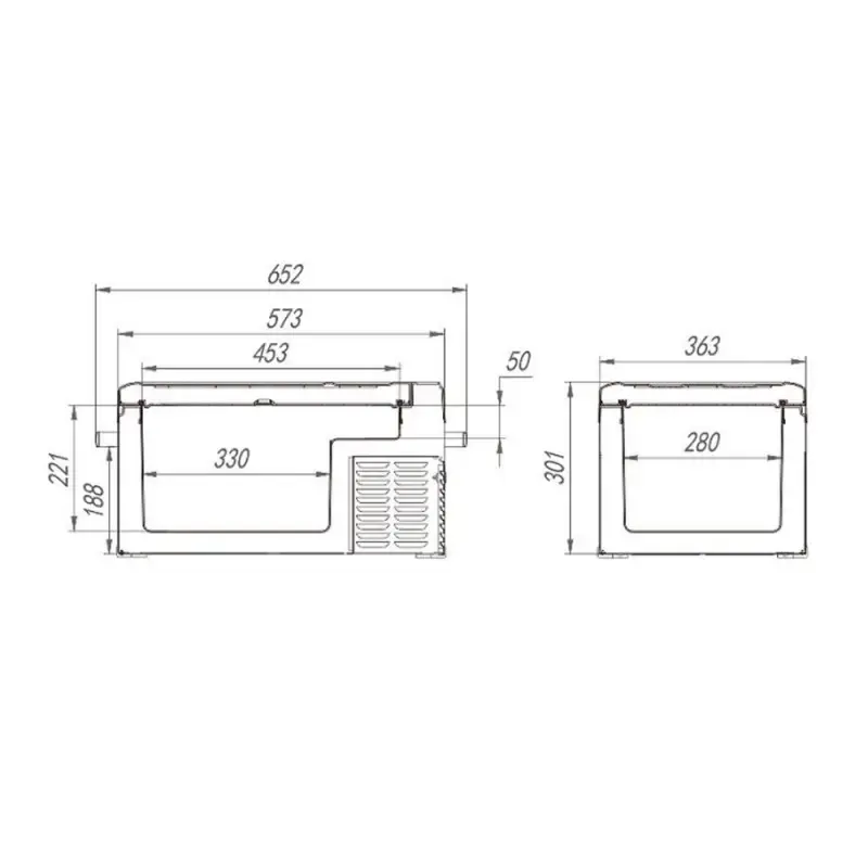 Alpicool C25 Компрессорный (фреоновый) автохолодильник 25L 12/24V