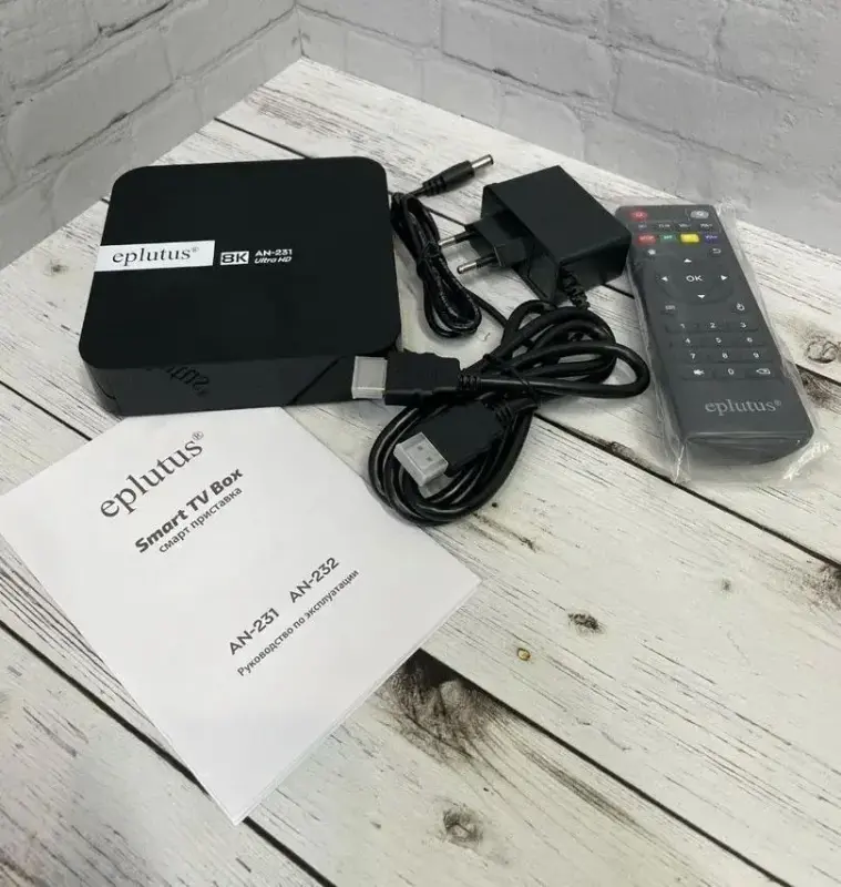 Smart TV BOX Android ТВ приставка 4+64 Gb Eplutus AN-231