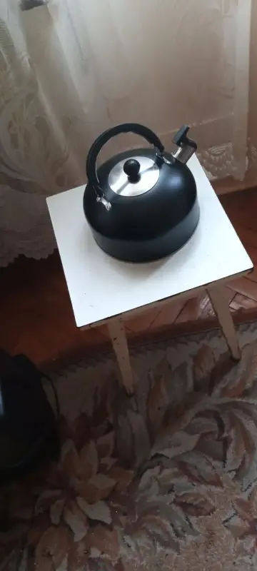 Чайник со свистком новый, 2,7л, нержавейка