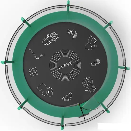 Батут Unix Line Supreme Game 10ft (зеленый)