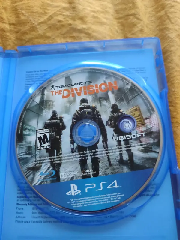 Диск игры Tom Clancy's The division