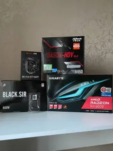 Игровой компьютер Ryzen 5 5500, RX 6600, 32gb, 1tb m2