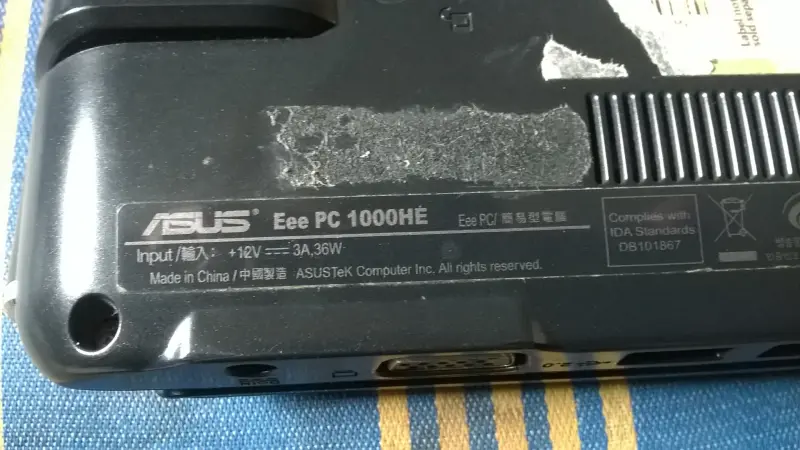 Ноутбук ASUS Eee PC 1000HE