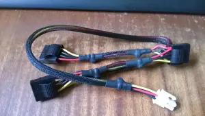 Переходник питания 3 Molex на 4pin процессор