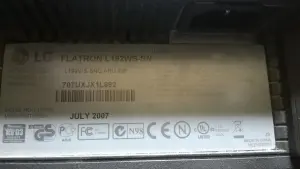 LCD ЖК-Монитор TFT 19 LG FLATRON L192WS