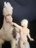 Статуэтка Амазонка с конем, фарфор, роспись, Fasold & Stauch