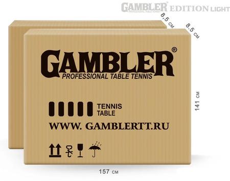 Теннисный стол Gambler Edition light Indoor GTS-3