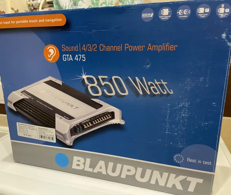 Автомобильный усилитель Blaupunkt GTA 475