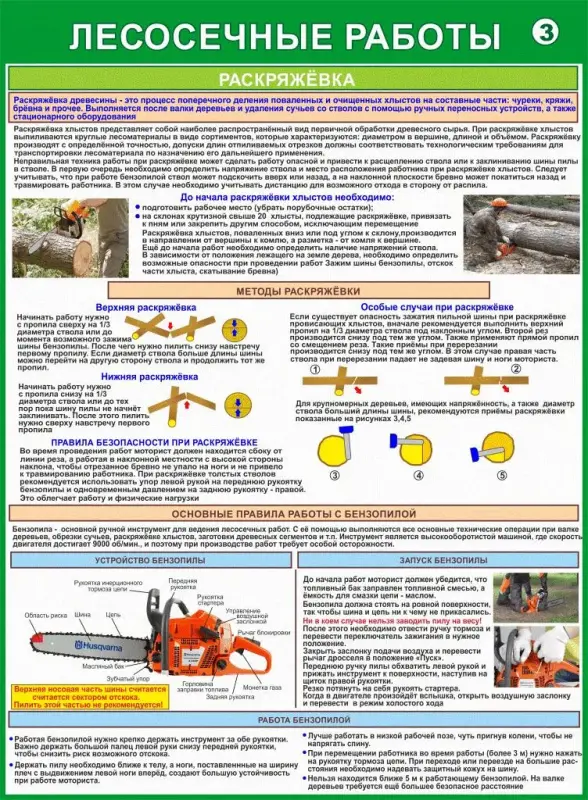 Лесосечные работы. Плакаты для колледжа