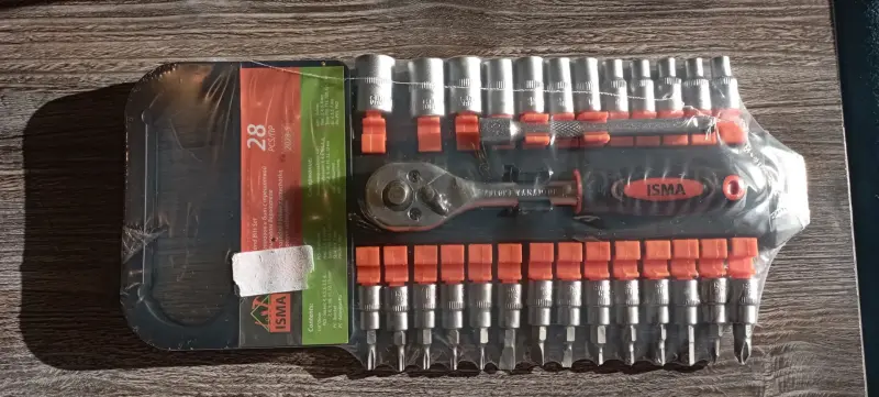 Ручной инструмент - Набор головок и бит с трещоткой Isma (28 предметов) - Вся Беларусь - Фото 6 Набор головок и бит с трещоткой Isma (28 предметов) - Вся Беларусь - 143007 - Доска объявлений Kupika.by - Фото 6